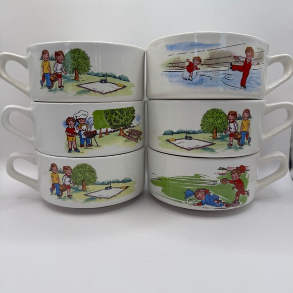 Cambells Soup Kids Soup Bowls. Set of 6. - Picture 1 of 10